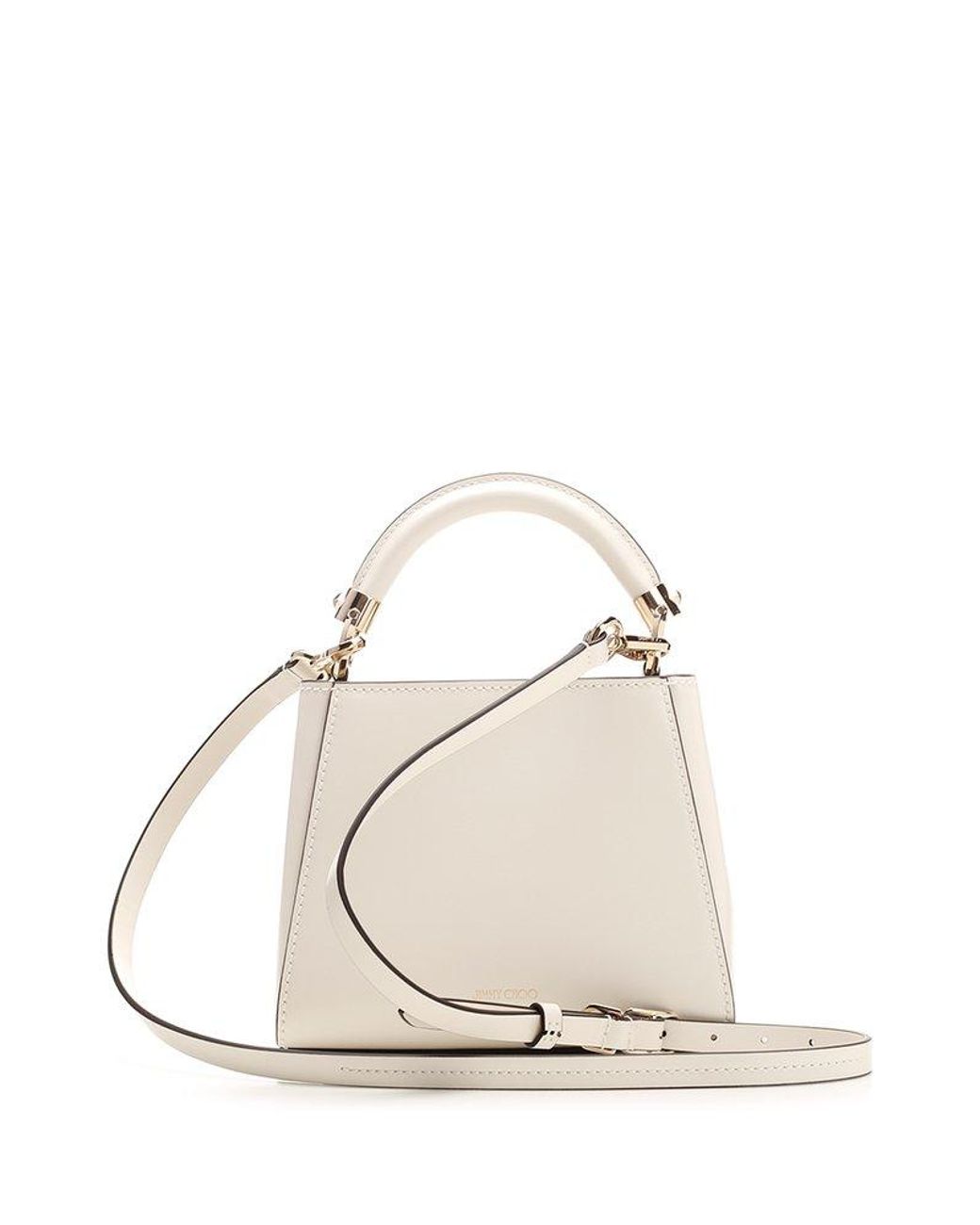 Jimmy Choo Varenne Mini Tote Bag in White | Lyst Jimmy Choo Varenne Mini Tote Bag in White | Lyst
