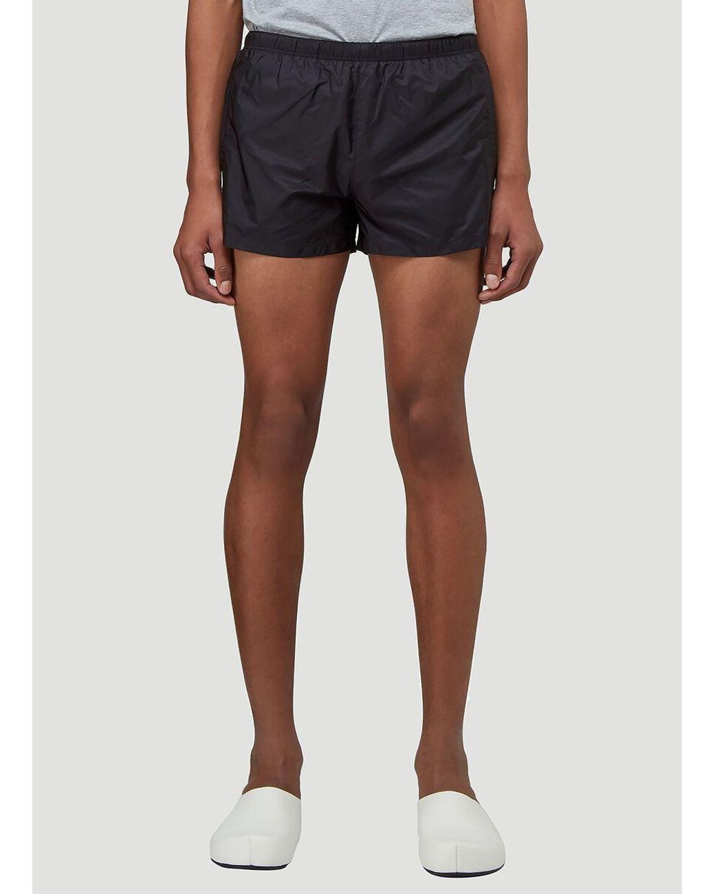 prada nylon shorts men's