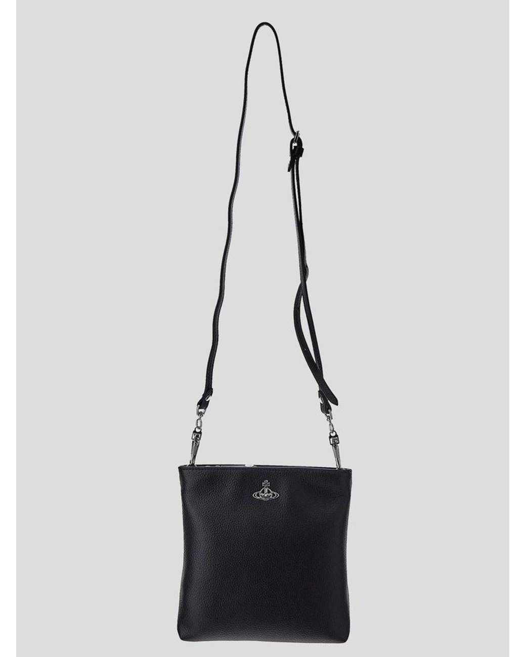 Vivienne Westwood Orb Plaque Small Crossbody Bag in Black Lyst