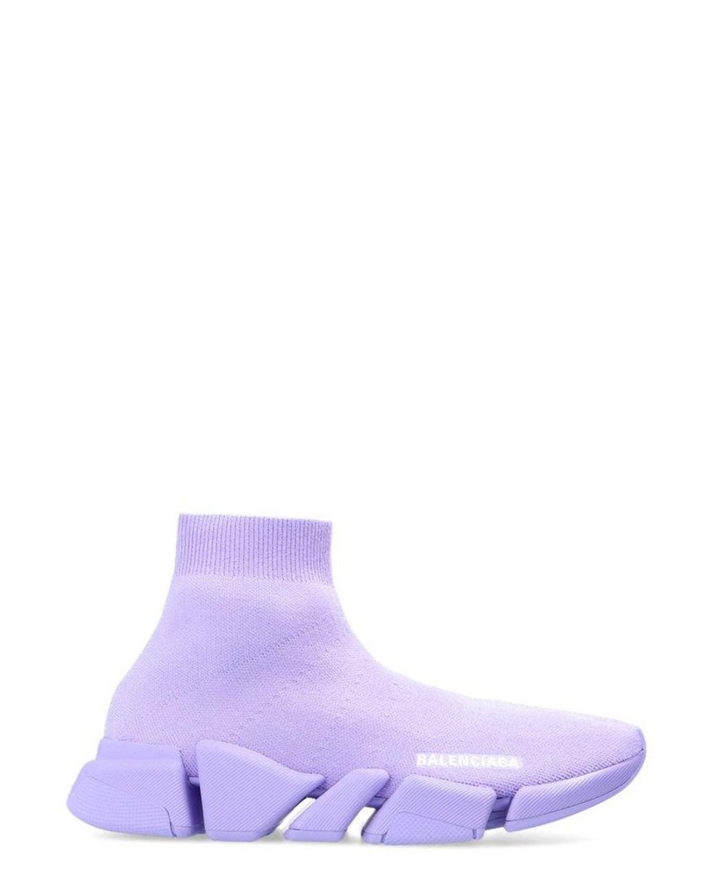 balenciaga speed trainer low purple