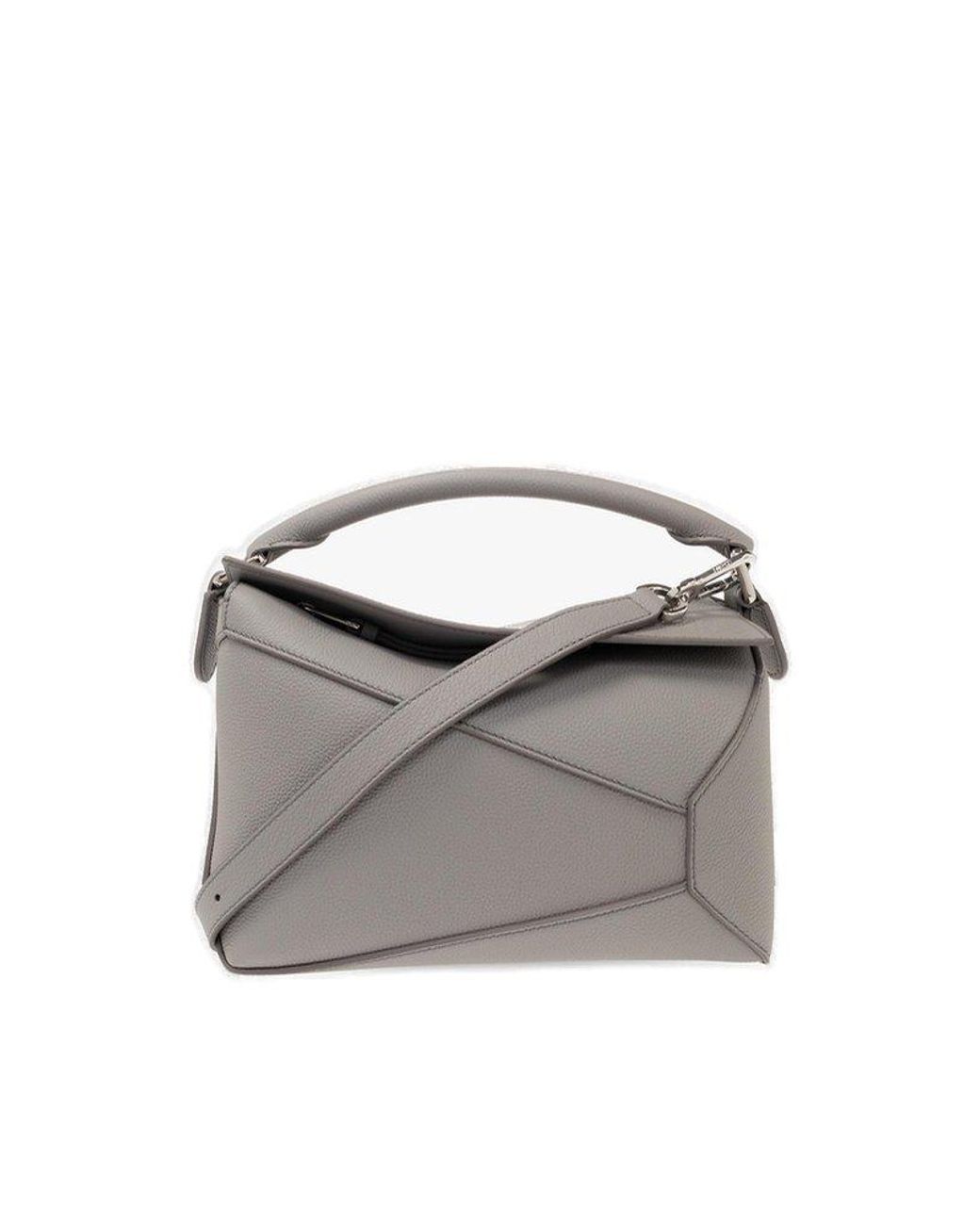 Loewe Puzzle Small Tote Bag in Gray | Lyst