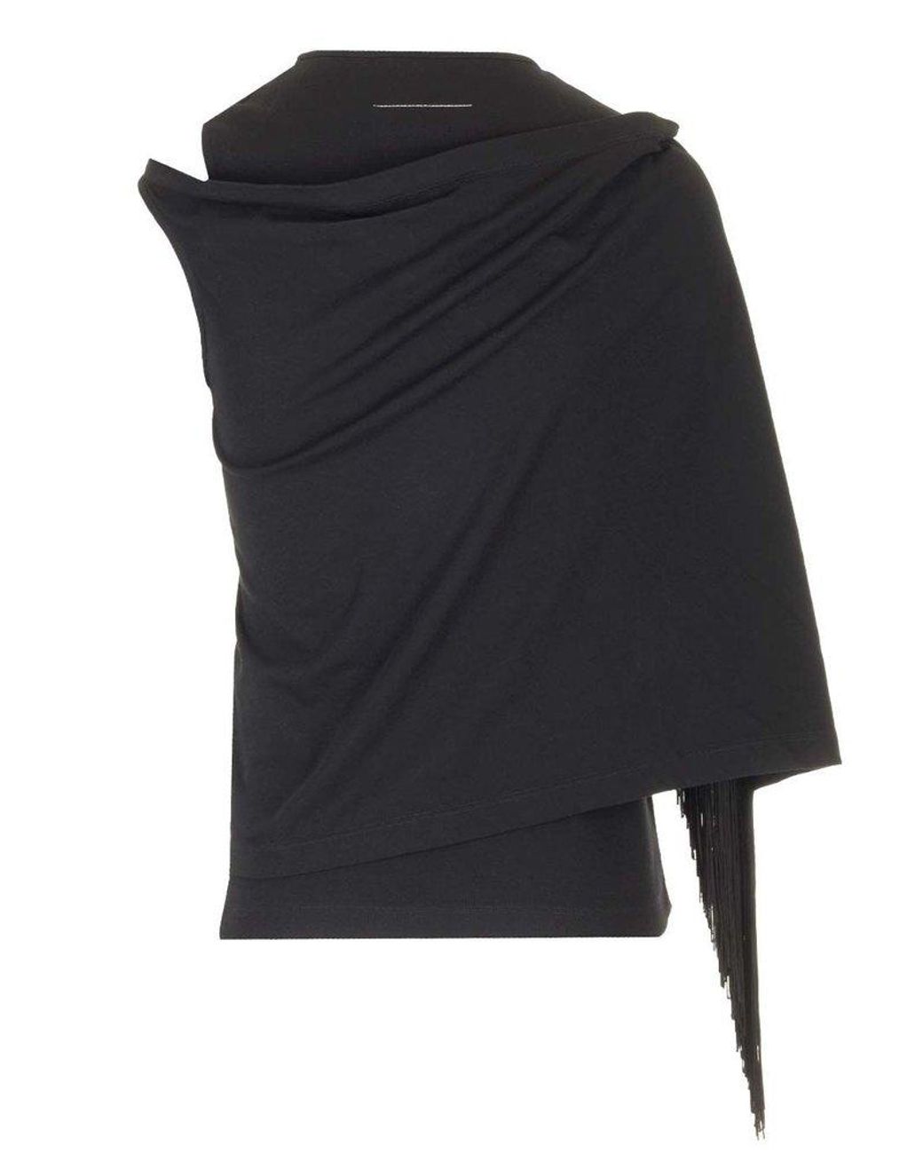 MM6 by Maison Martin Margiela Fringed Scarf Top Tops in MM6 by Maison Martin Margiela Fringed Scarf Top Tops in