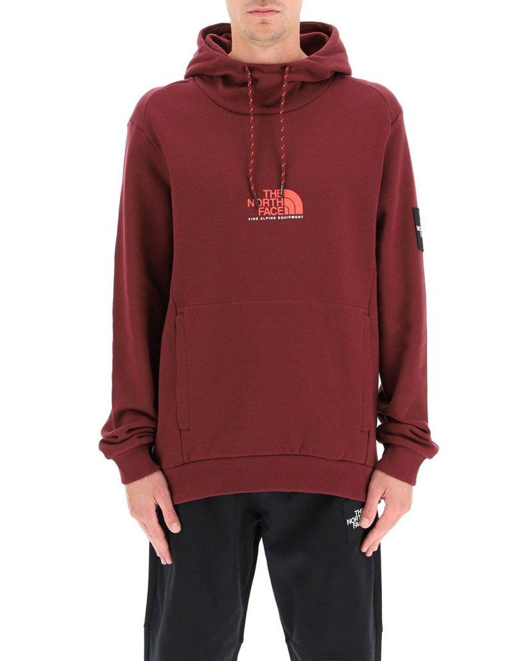 Red north shop face sweater
