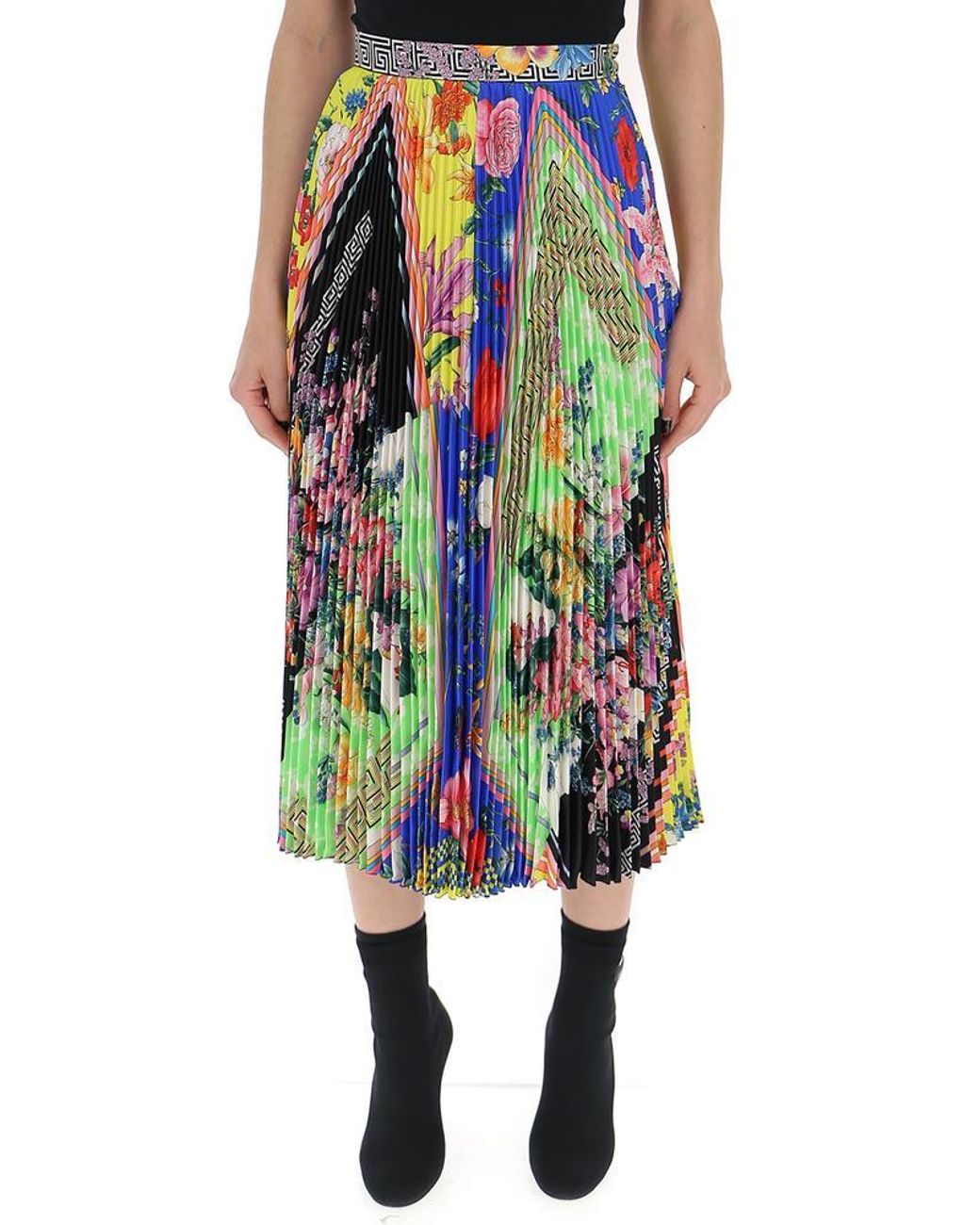 Versace Multicolor Silk Skirt - Save 32% - Lyst