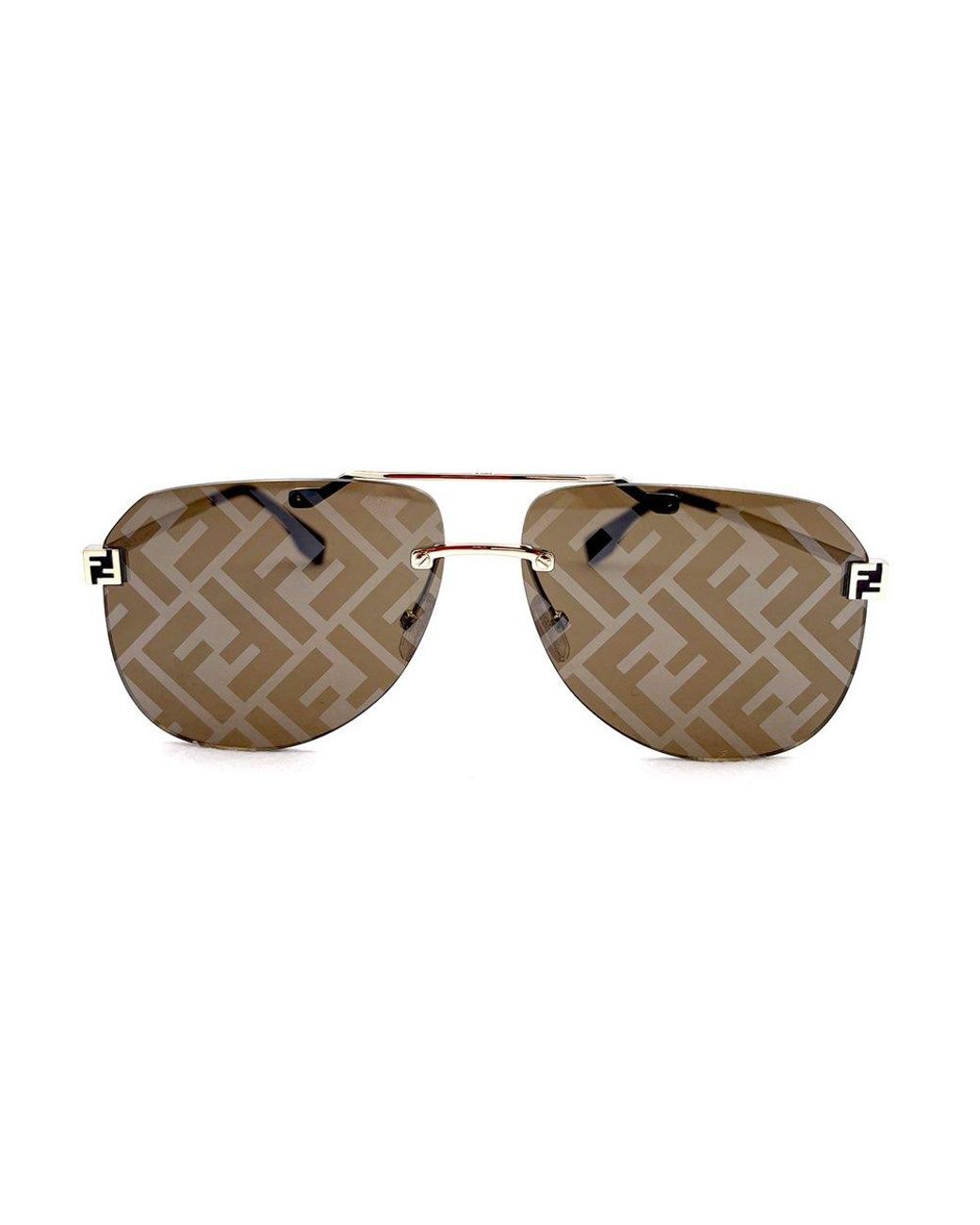 Fendi logo print sunglasses cheap