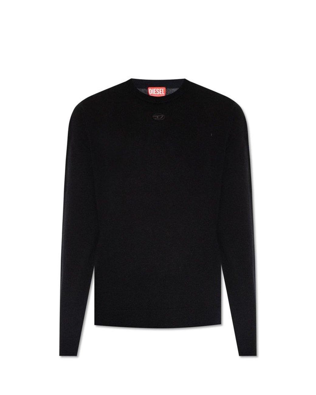 DIESEL Black K-vieri Crewneck Jumper for men