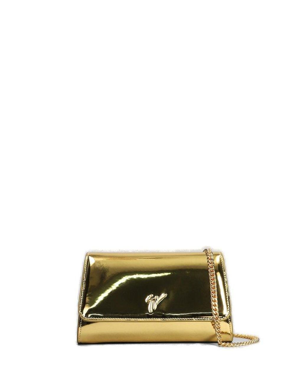 Golden  ショッパーバッグ Giuseppe Zanotti Cleopatra Metallic Clutch Bag | Gold | FARFETCH