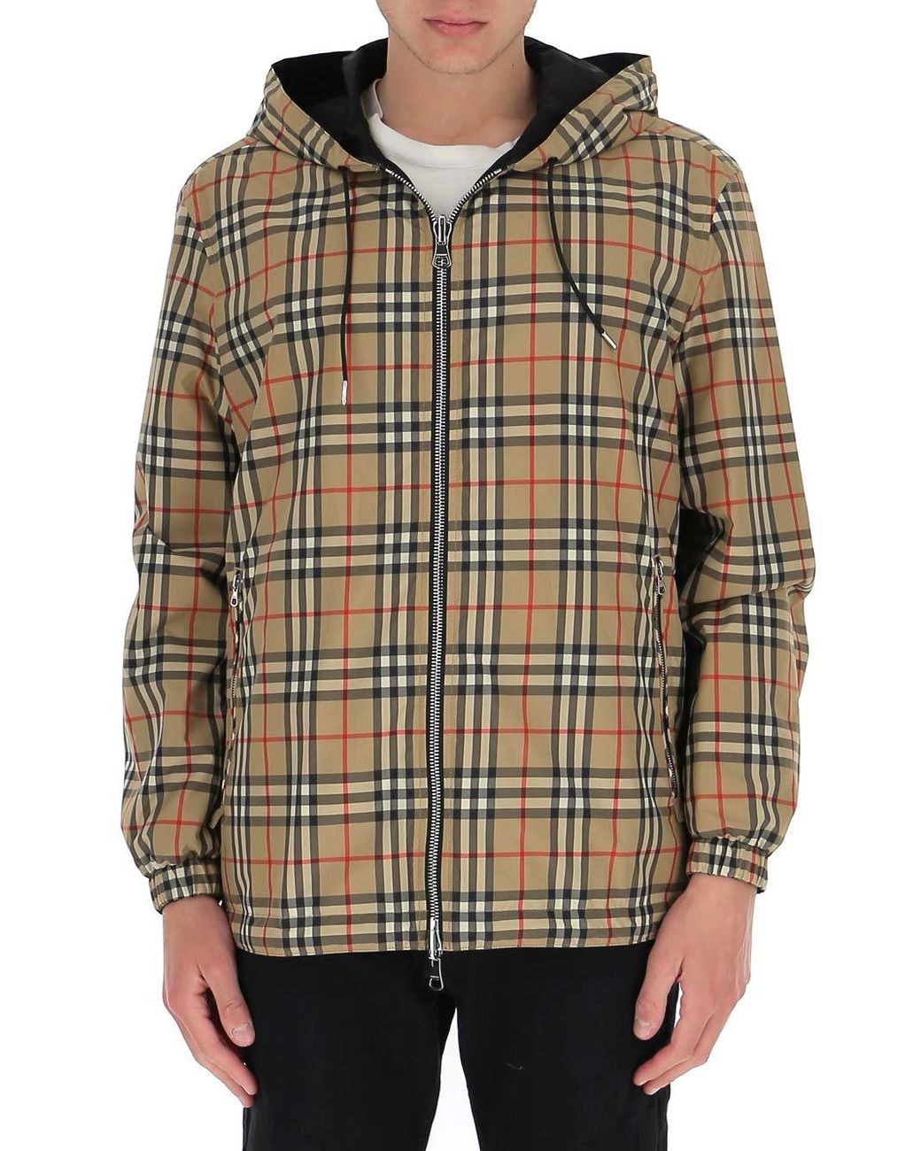 Burberry Synthetic Reversible Vintage Check Jacket for Men - Lyst