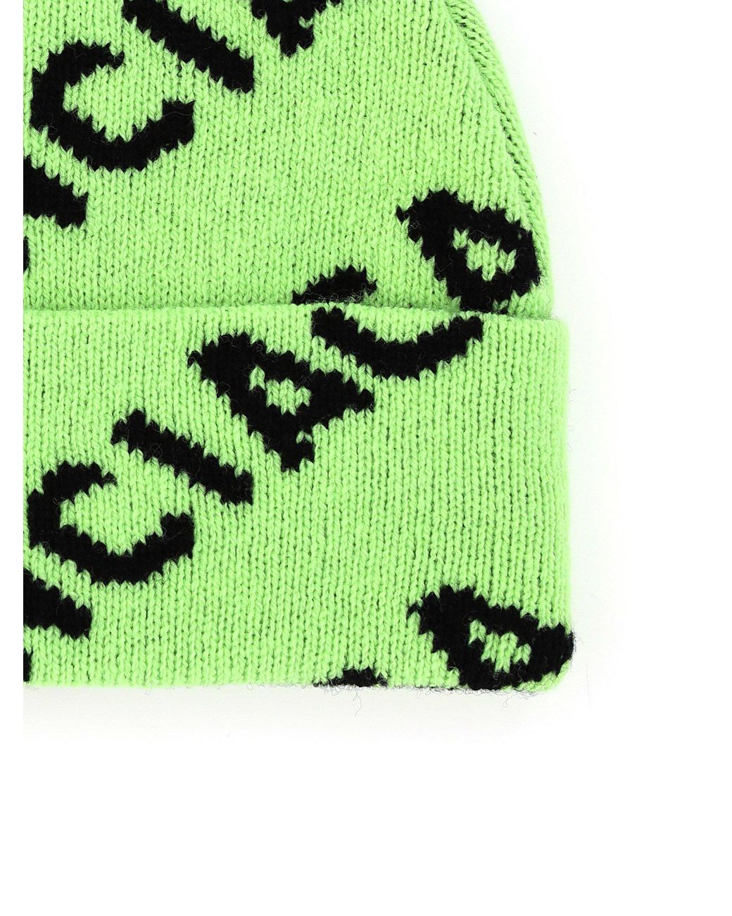 green balenciaga beanie
