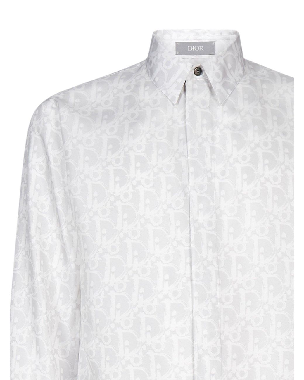 Dior Dior Oblique Shirt in White for Men Lyst