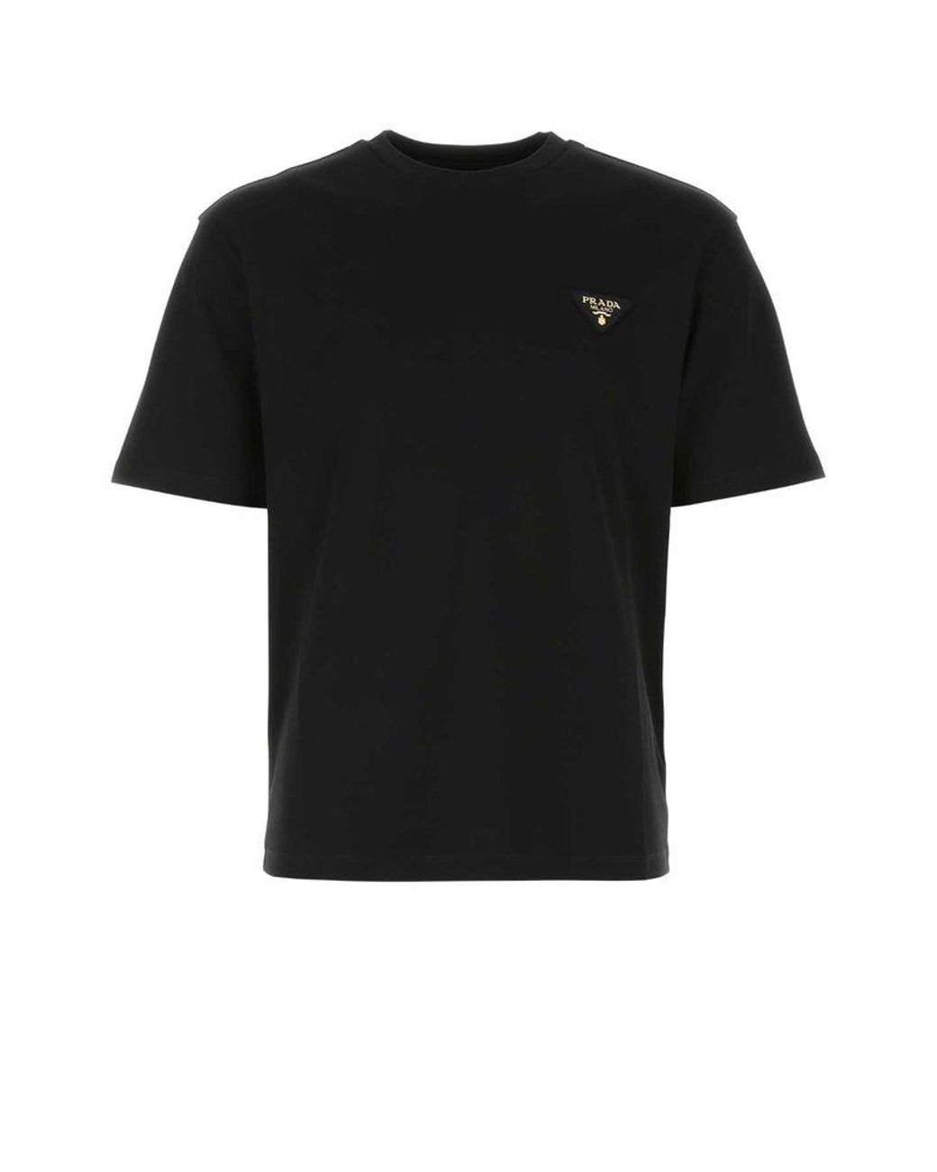 Prada Logo T-shirt in Black for Men | Lyst Canada