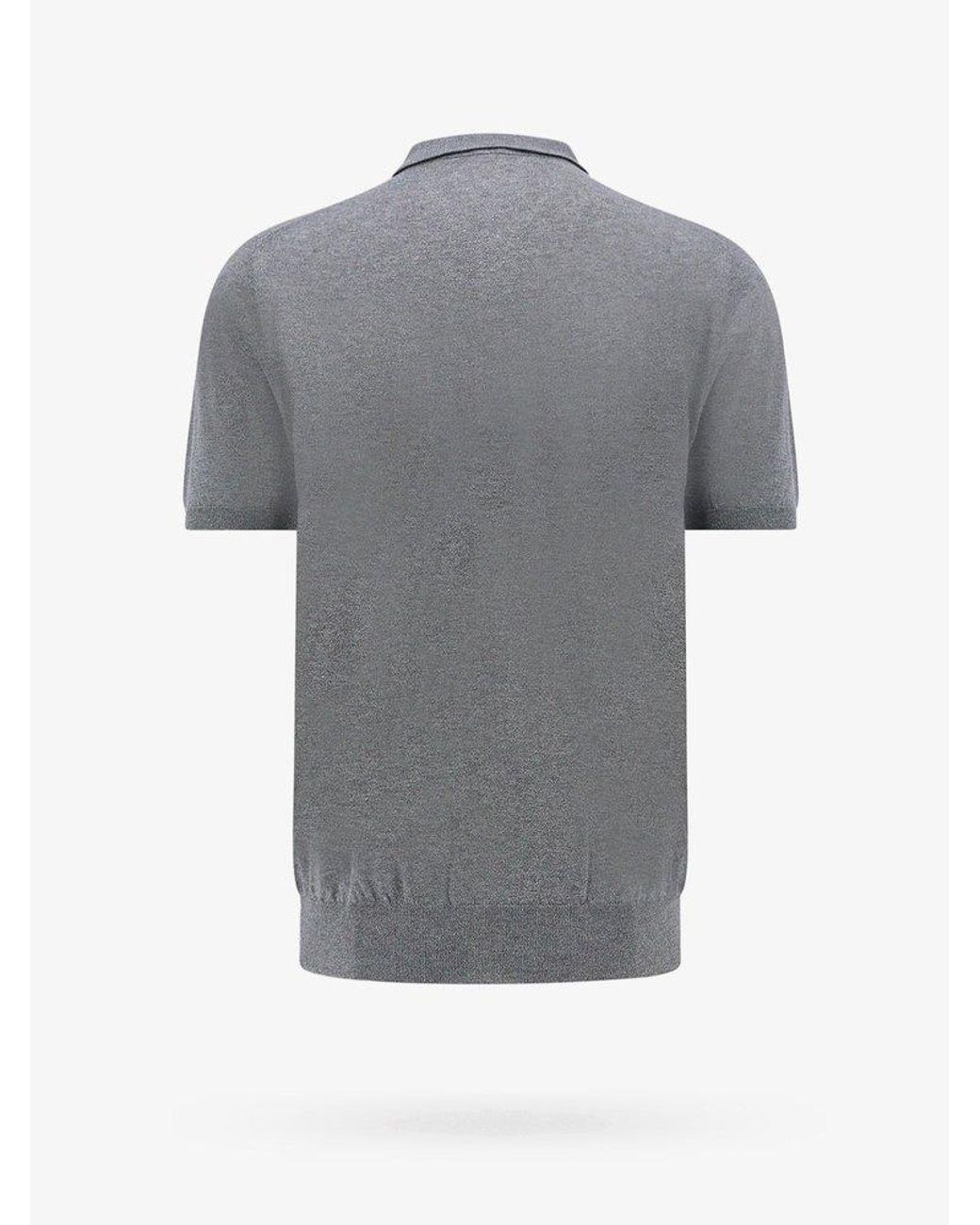 ポロシャツ KITON CIRO PAONE Wool polo shirt Blu Kiton Ciro Paone Polo Shirt in Gray for Men | Lyst
