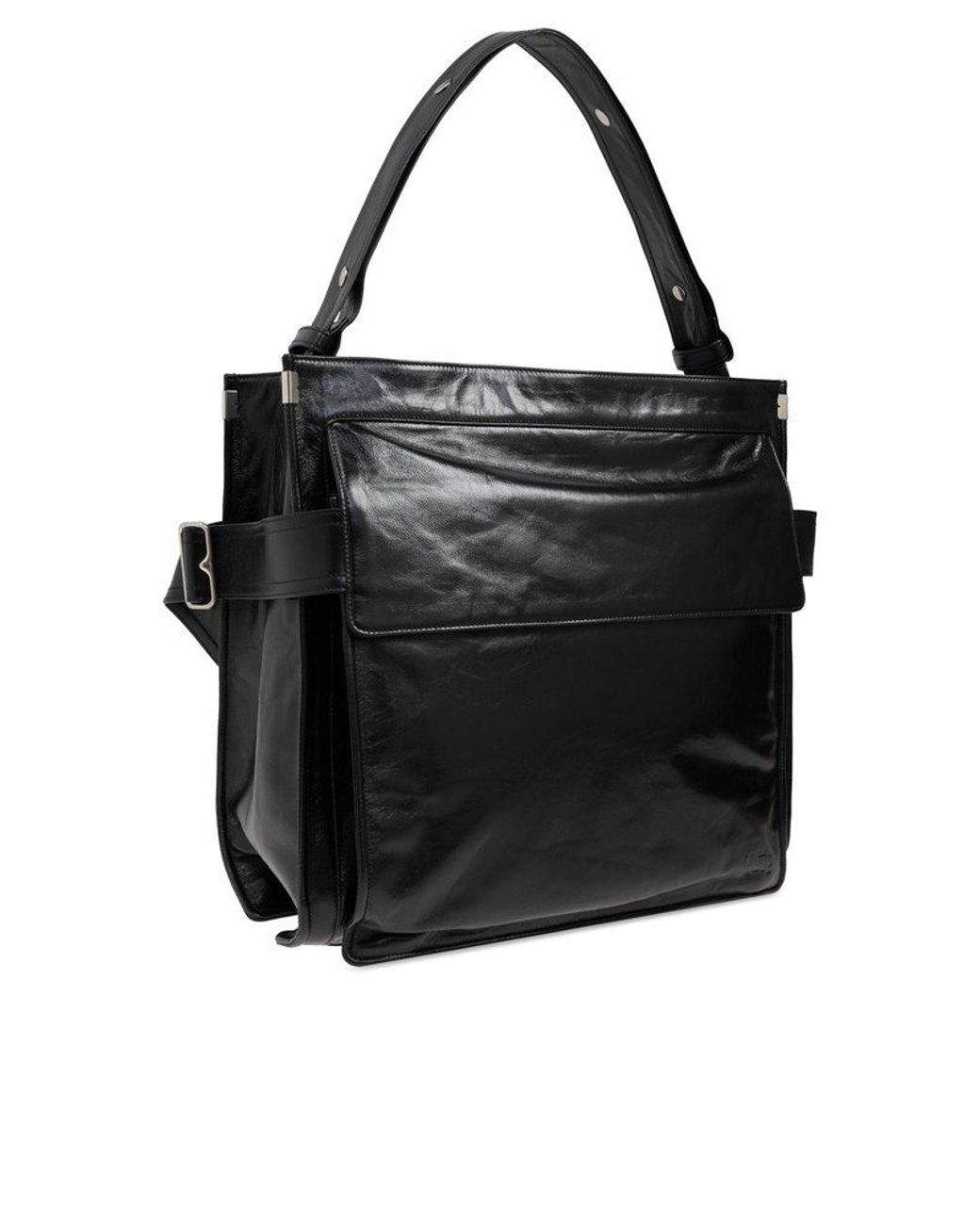 Burberry Medium Buckle-detailed Trench Tote Bag in Black for Burberry Medium Buckle-detailed Trench Tote Bag in Black for