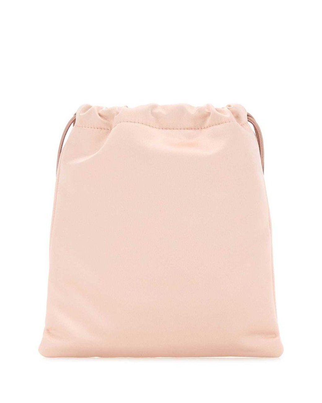 Miu Miu Logo Patch Makeup Bag in Pink | Lyst UK