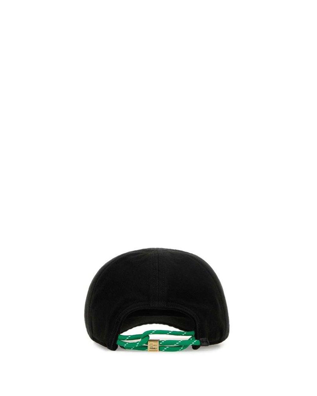 miumiu cap black ♡ Miu Miu Denim Baseball Cap | Black | FARFETCH