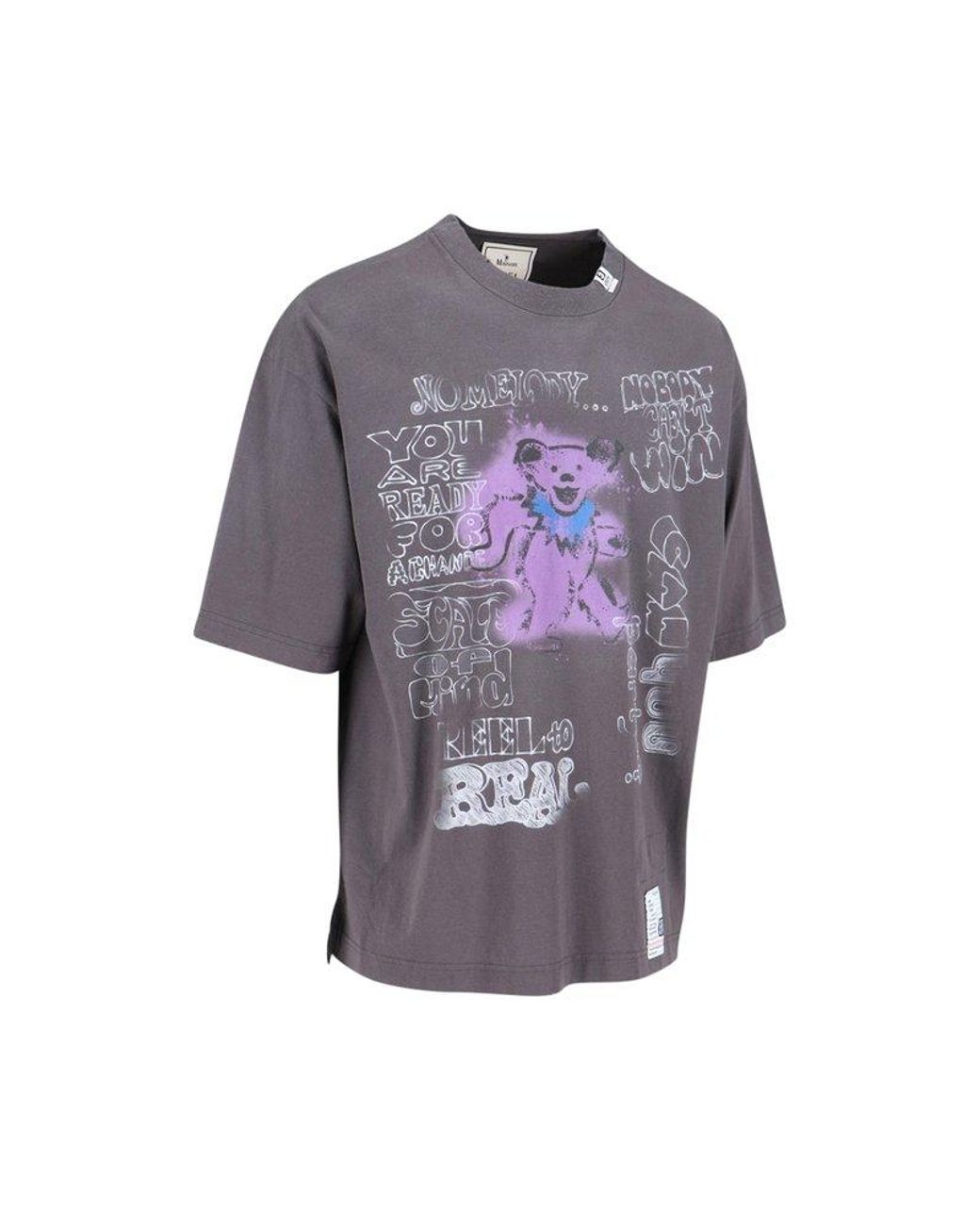 Maison Mihara Yasuhiro 'distressed' Print T-shirt in Purple for