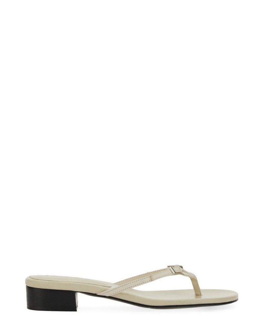 Paloma Wool Mica Buckle Detailed Sandals in White | Lyst