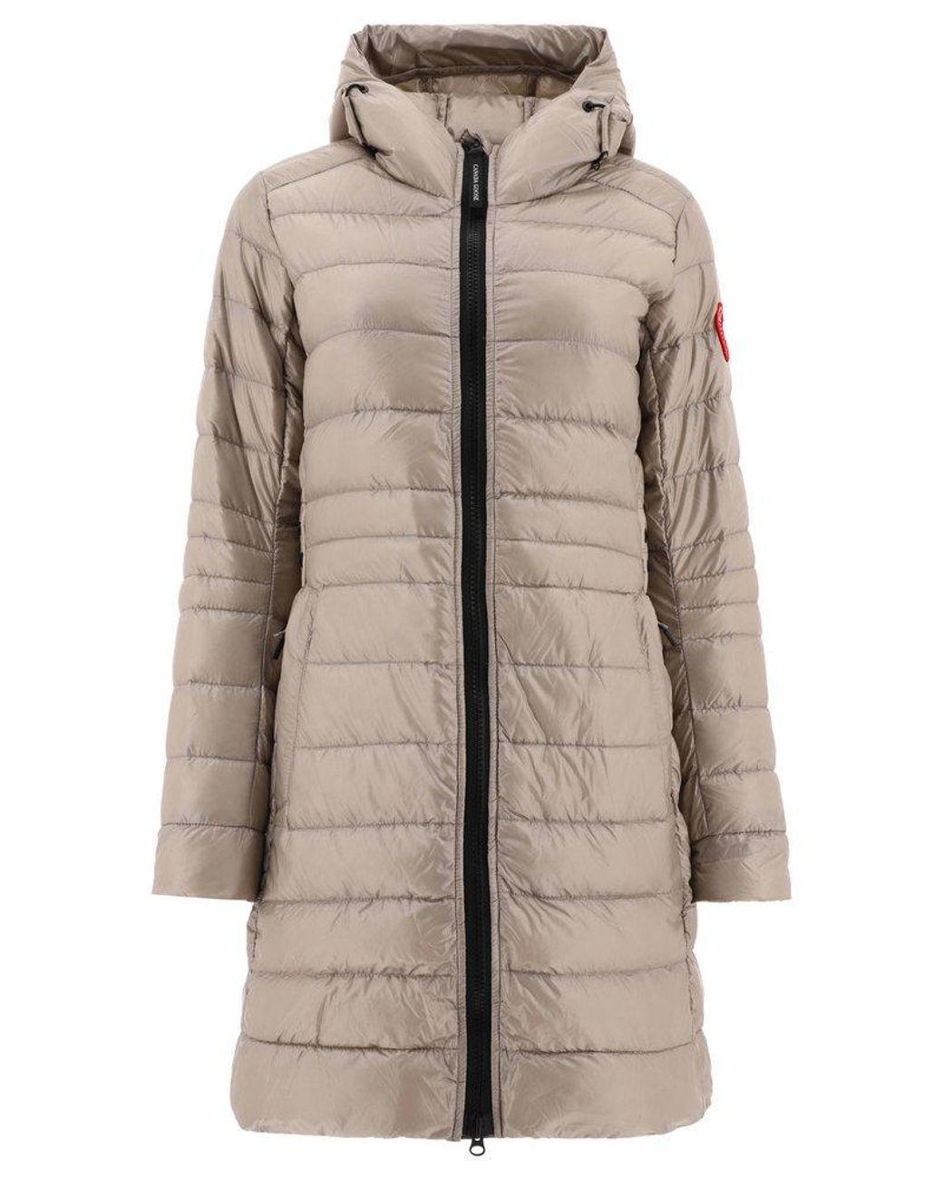 Canada Goose "cypress Hooded" Down Coat in Natural | Lyst