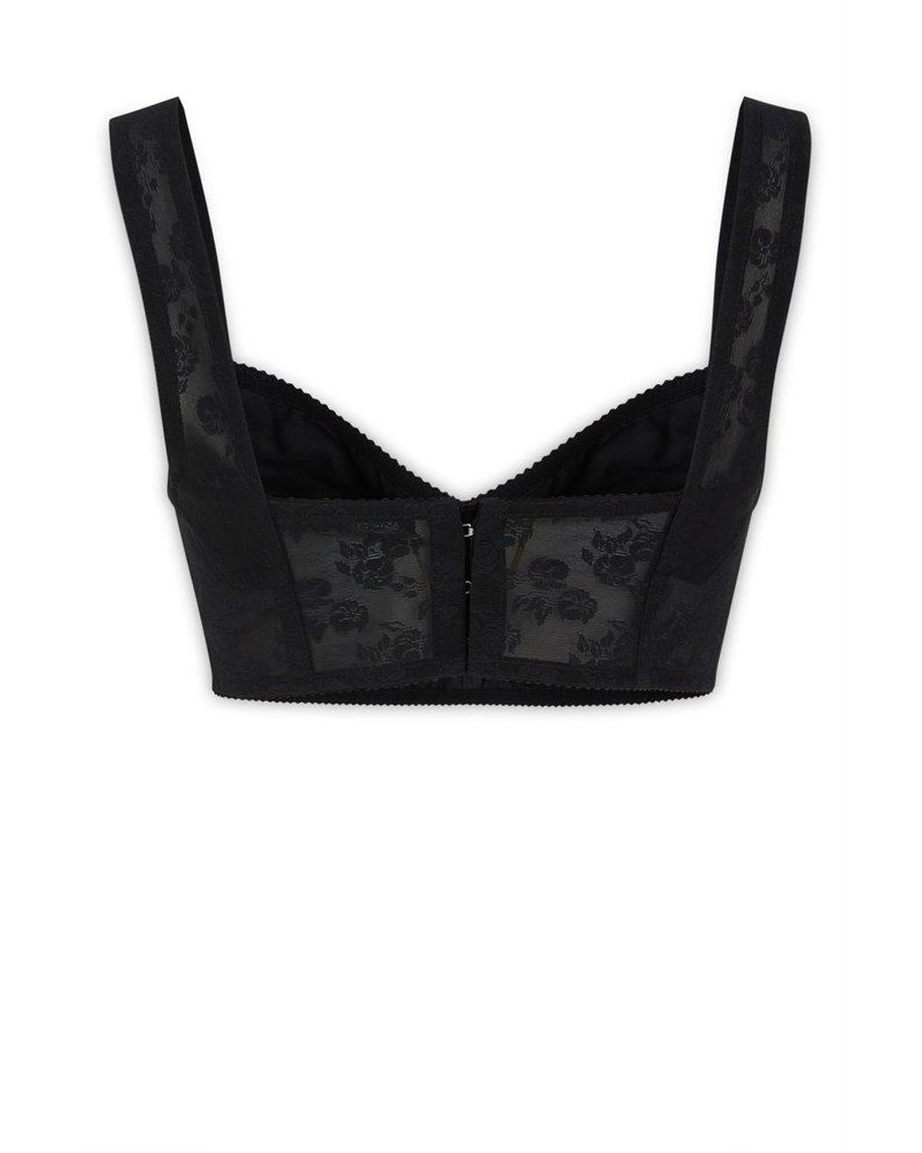 Buy Dolce & Gabbana Satin Bra Top - Black At 55% Off