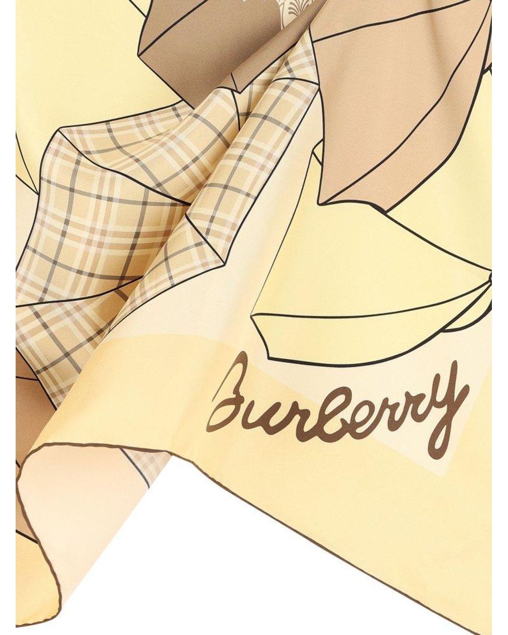 Burberry Scarves in Natural Lyst