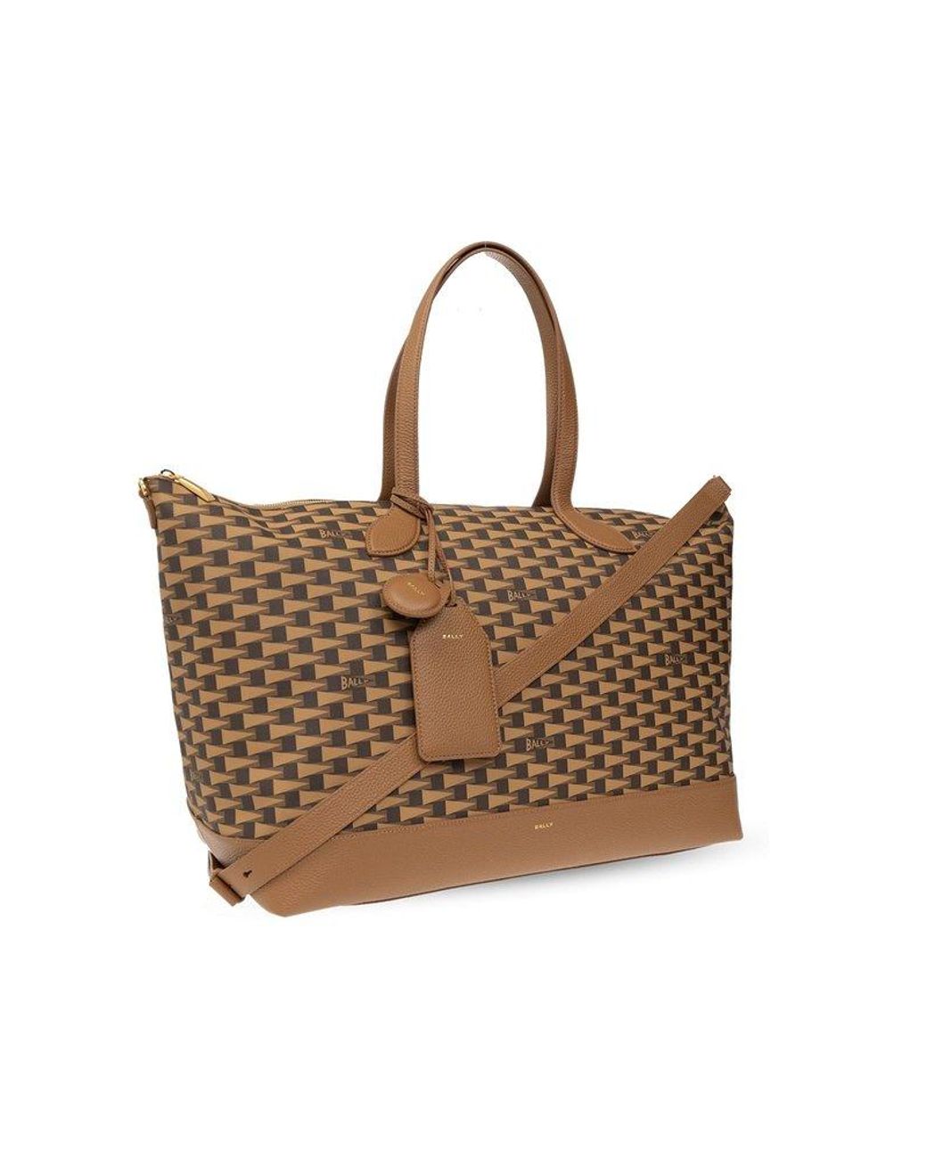 Bally Shopper Bag With Logo in Brown Lyst UK