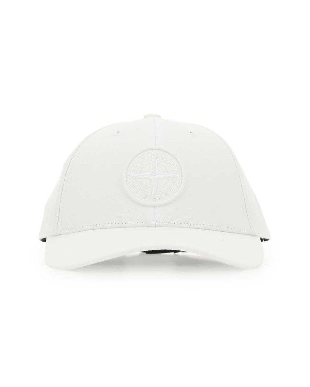Stone Island Cotton Compass-patch Curved Peak Baseball Cap in White for Men  - Save 31% | Lyst