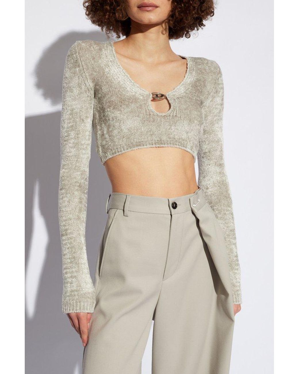 Chenille cropped jumper discount