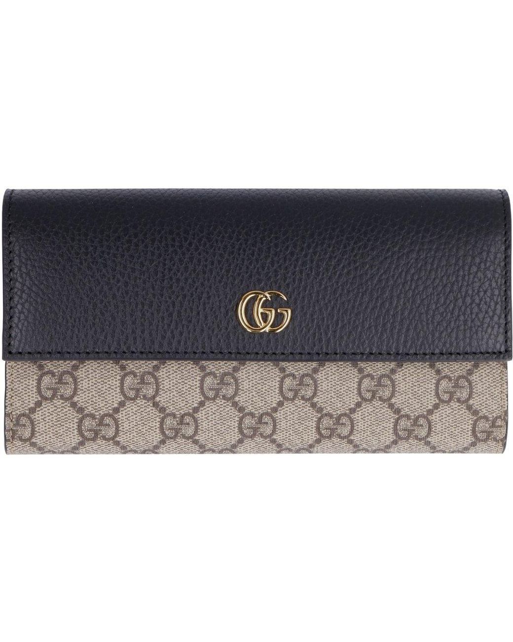 Gucci GG Marmont Continental Wallet in Black | Lyst Canada
