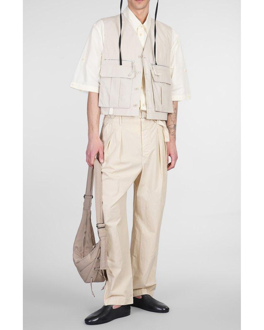 Belted pleated pant | Lemaire | Shop Men's Designer Pants