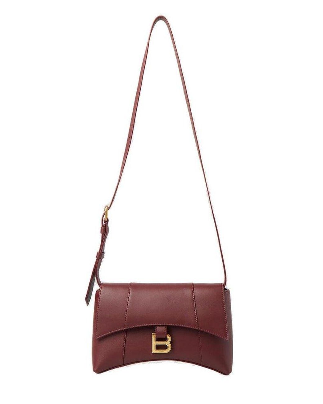 Balenciaga Downtown Small Shoulder Bag in Brown Lyst