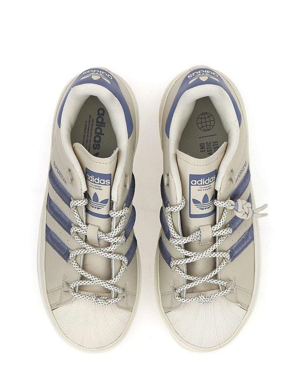 adidas Originals Superstar Bonega Lace-up Sneakers in Natural | Lyst