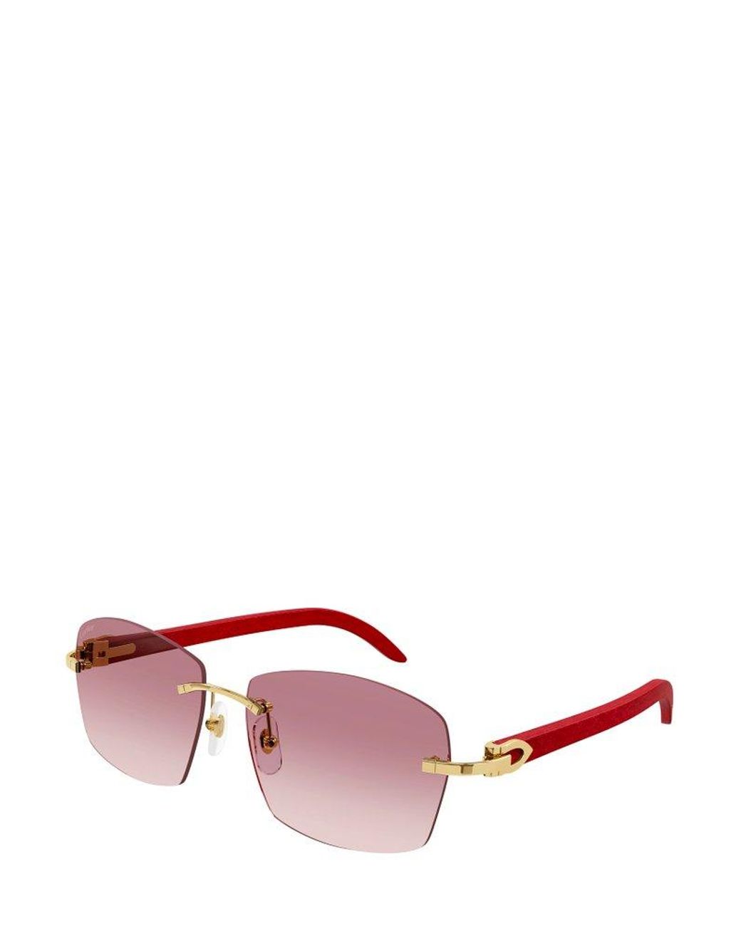sobrina guisante Discreto Cartier Sunglasses in Pink for Men | Lyst