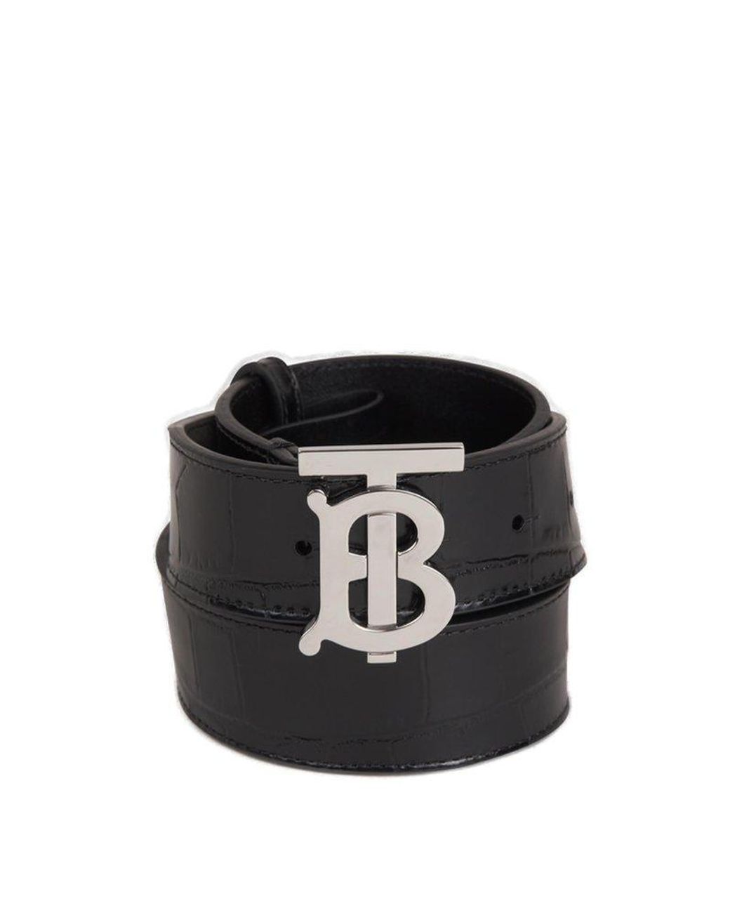 Burberry Double B Buckle Leather Belt - Farfetch