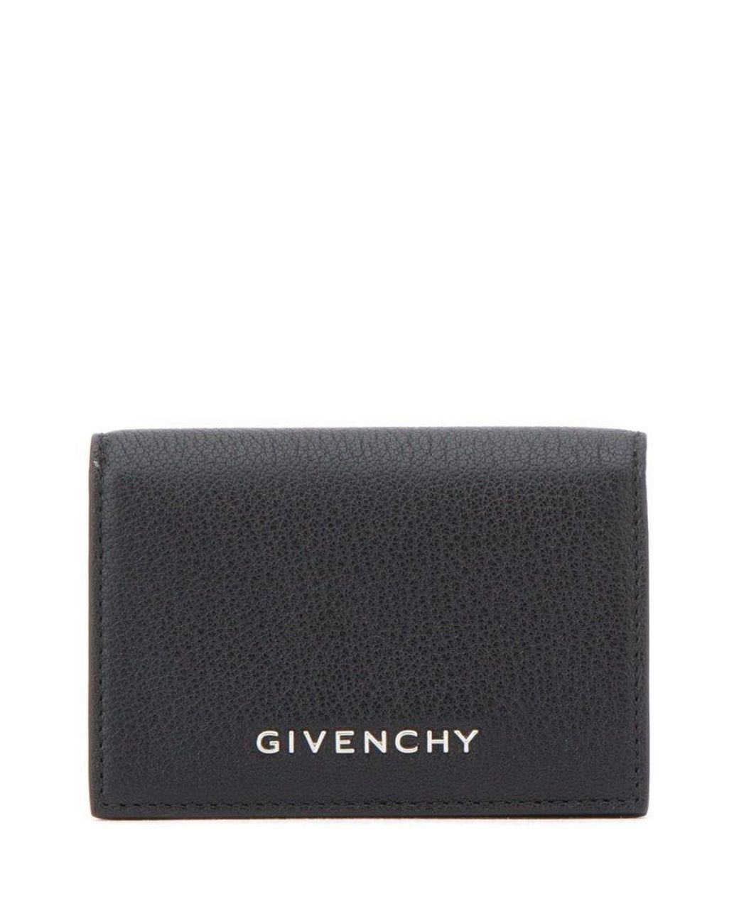 Givenchy Logo Detailed Bi-fold Wallet in Gray | Lyst