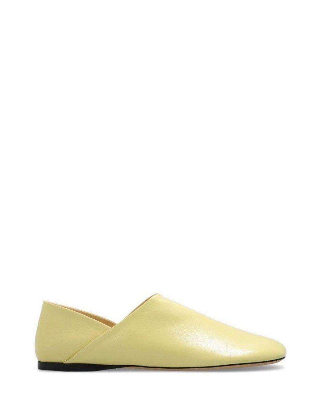 Loewe Toy Asymmetric-toe Flat Shoes in Green | Lyst