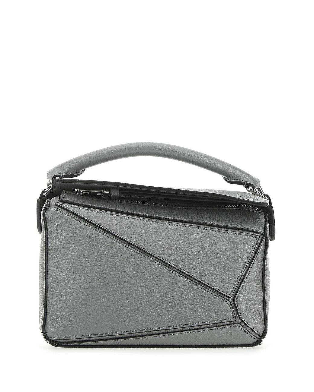 Loewe Puzzle Bag Mini Gray Leather Handbag Ste