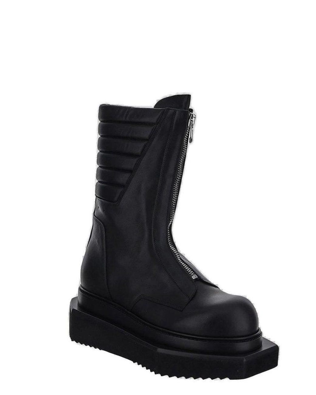 rick owens zip boots