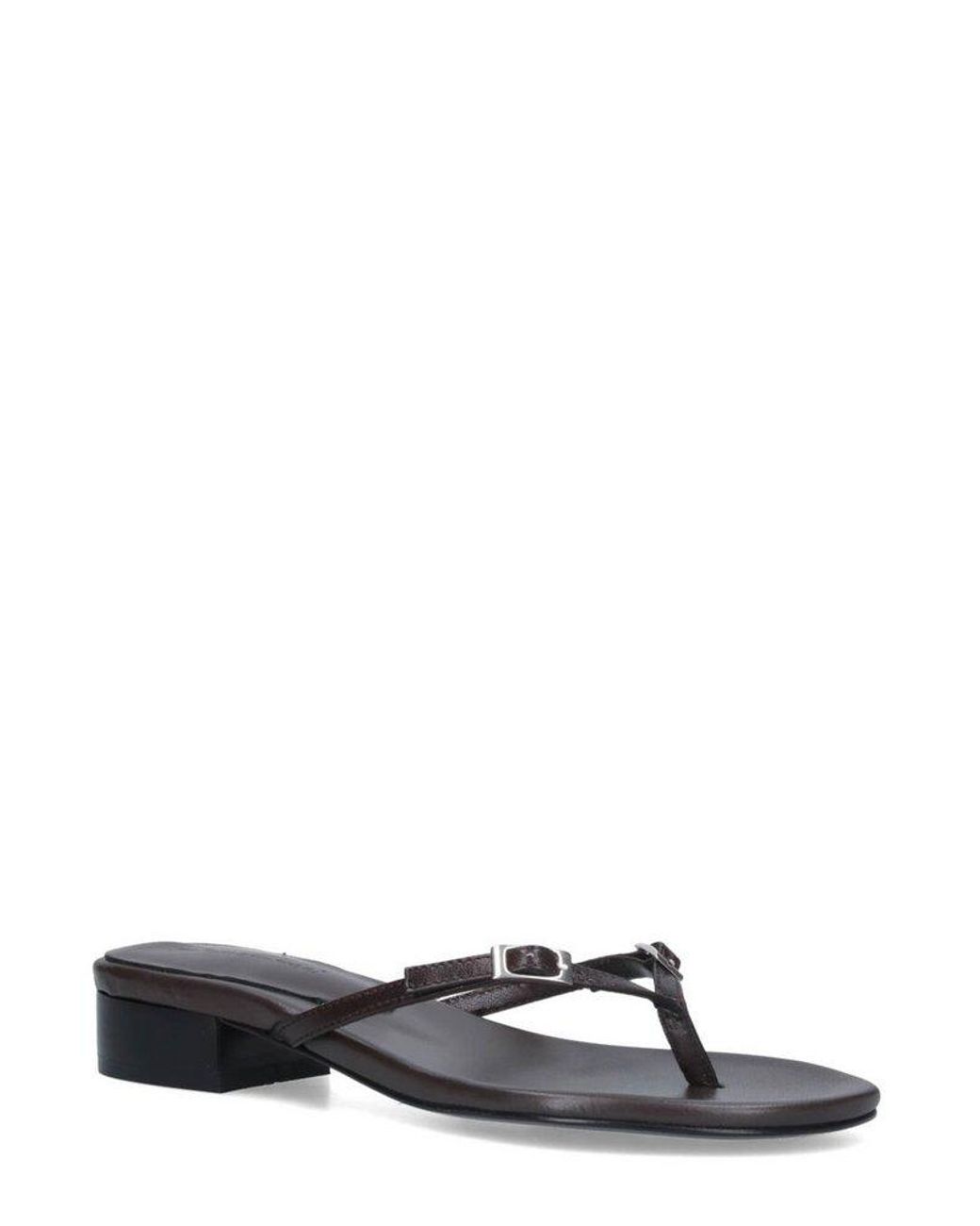 靴 Paloma Wool | Mica Sandal MICA DENIM-Washed-effect thong sandals adjustable buckles