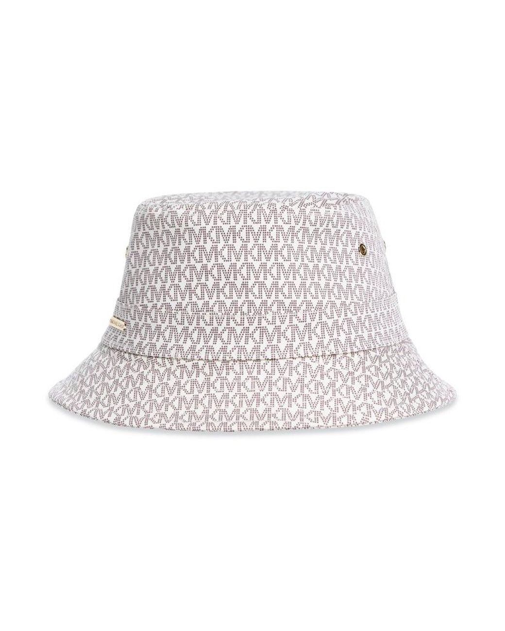 MICHAEL Michael Kors Cotton Logo Printed Bucket Hat Lyst UK