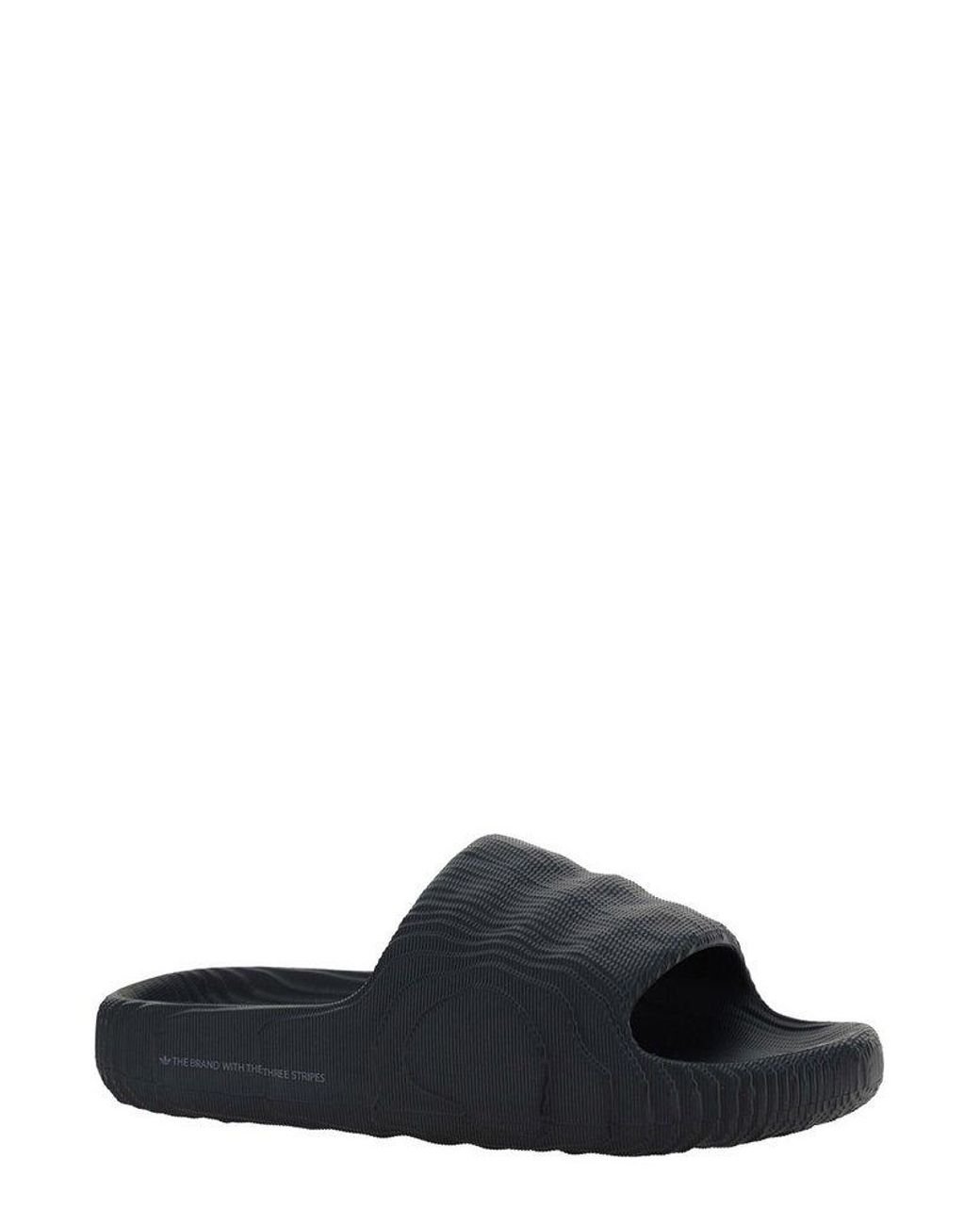 adidas Adilette 22 Slip On Pool Slides in Black for Men Lyst