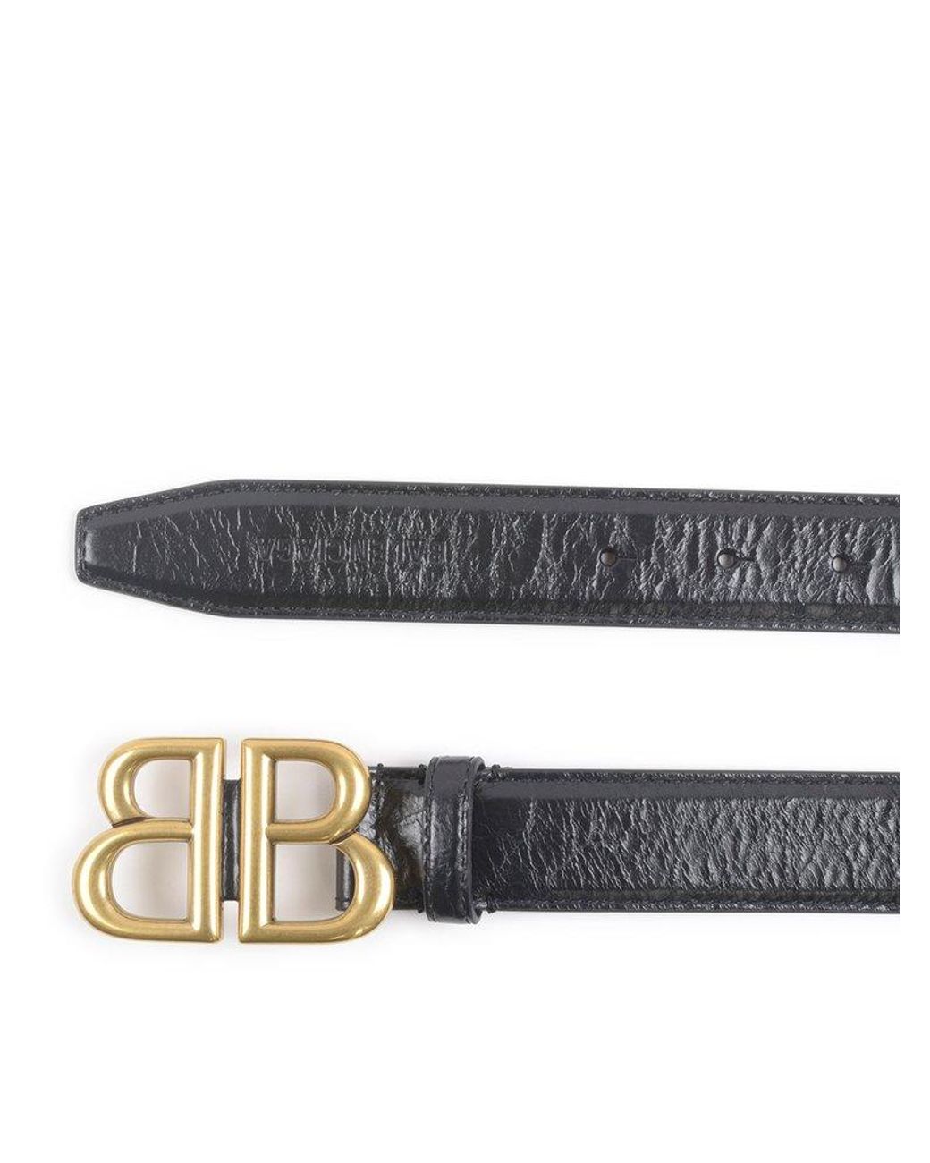 Balenciaga Logo Plaque Belt in White Lyst UK