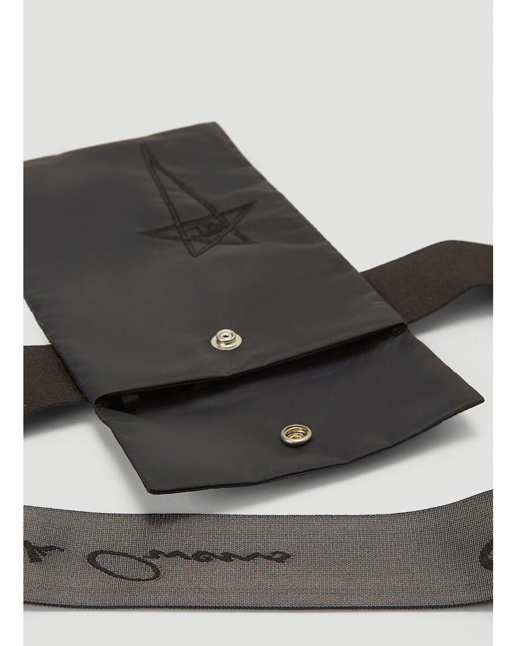 Rick Owens X Champion Logo Embroidered Crossbody Bag in