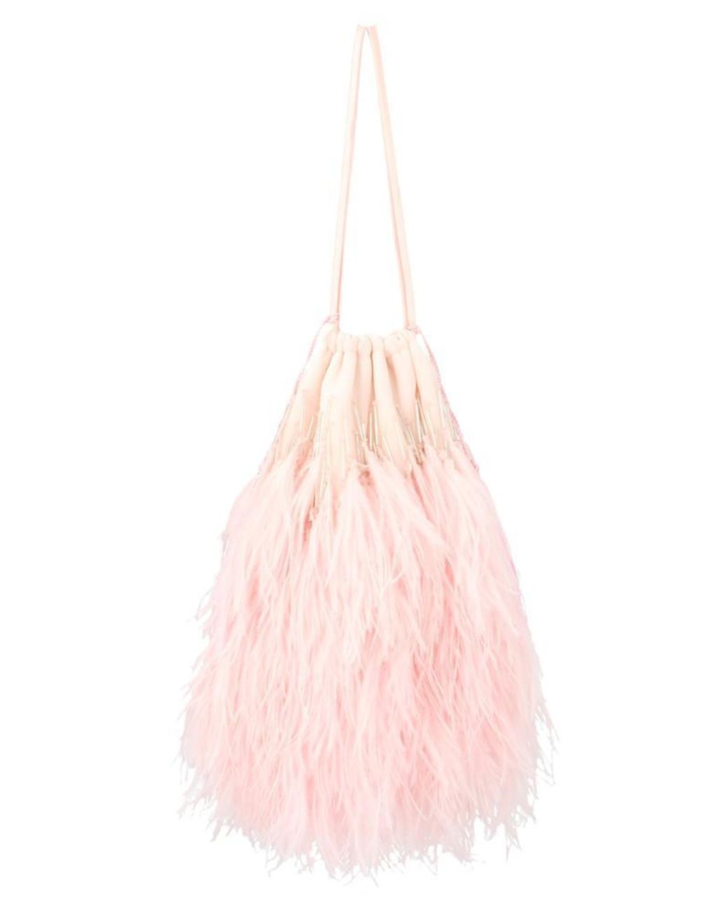 The Attico Feathers Clutch Bag in Pink | Lyst