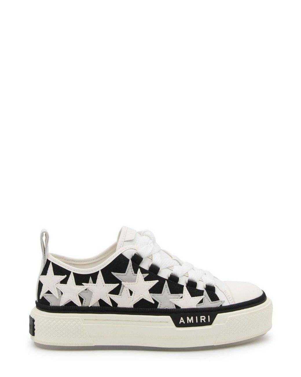 Amiri Stars Low top Court Sneakers in White Lyst Amiri Stars Low top Court Sneakers in White Lyst