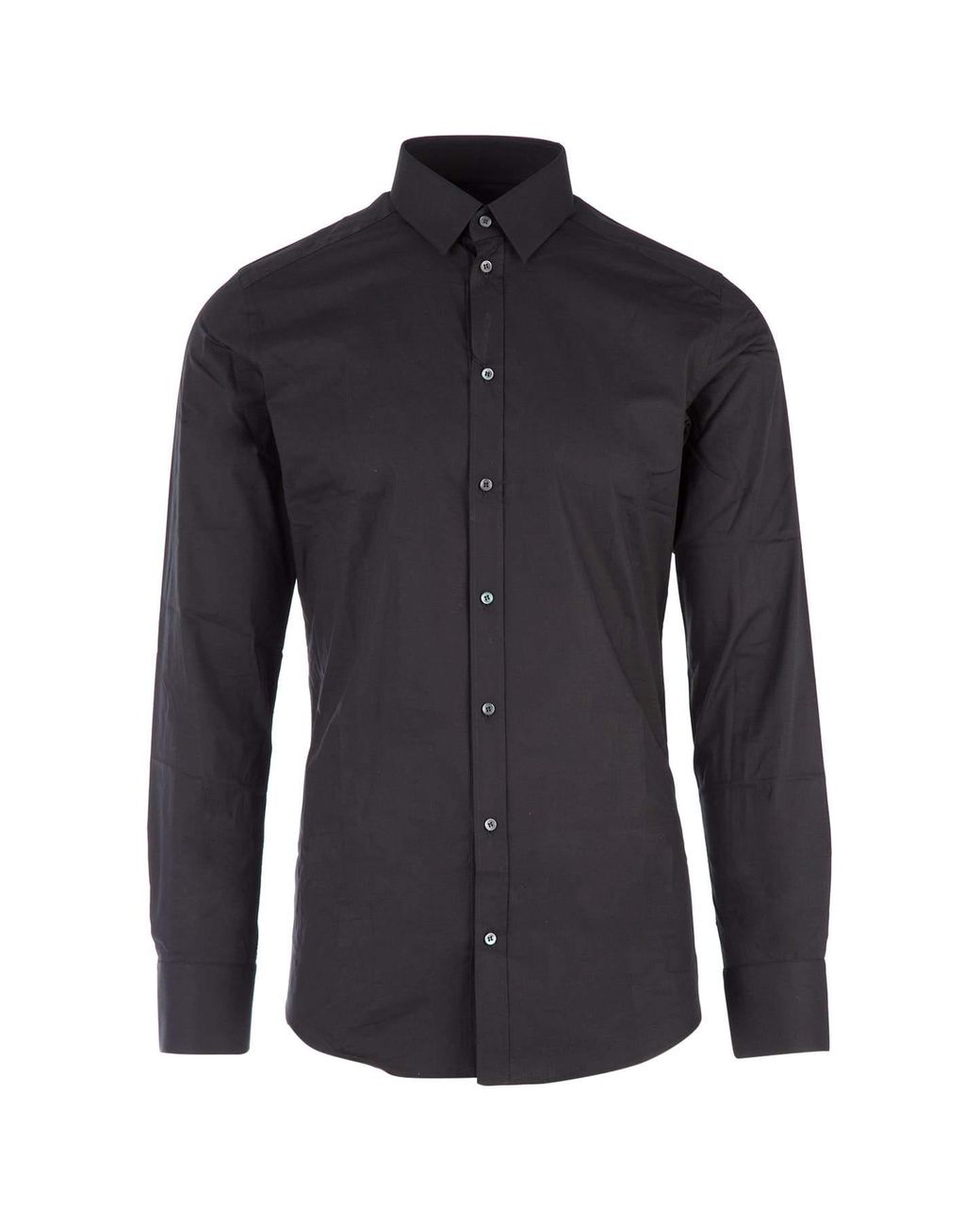 Dolce & Gabbana Cotton Classic Shirt in Black for Men - Lyst