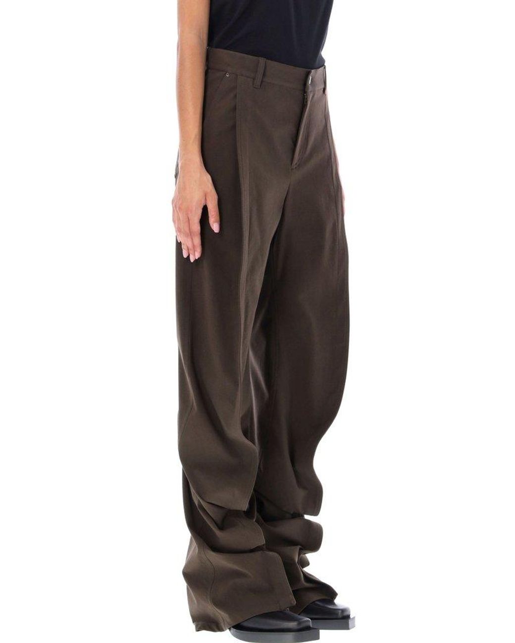 Y. Project Slim Banana Mid-rise Draped Pants in Green | Lyst Y. Project Slim Banana Mid-rise Draped Pants in Green | Lyst