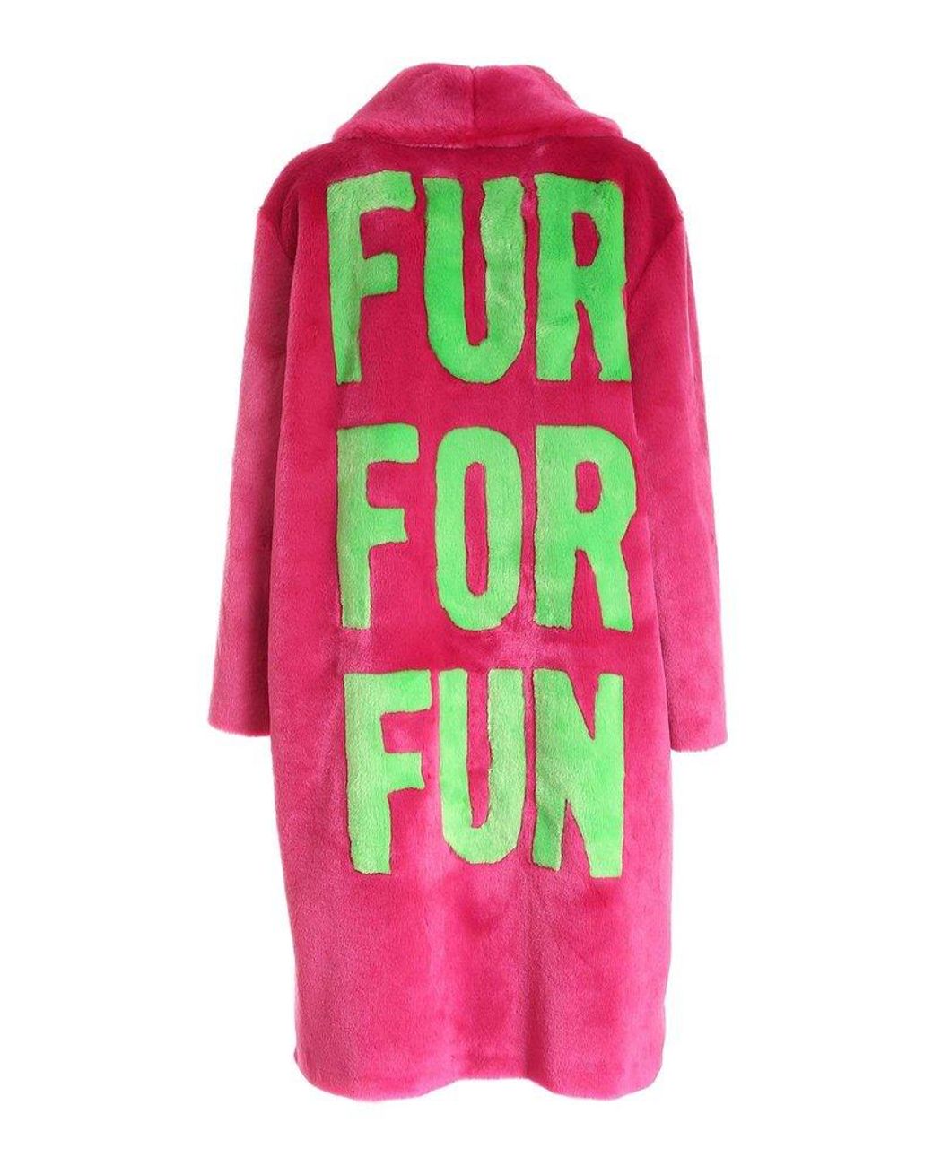 Moschino pink fur coat cheap