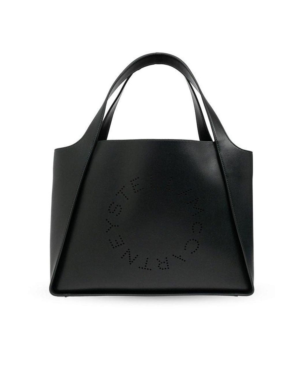 Stella McCartney Logo Tote Bag in Black | Lyst