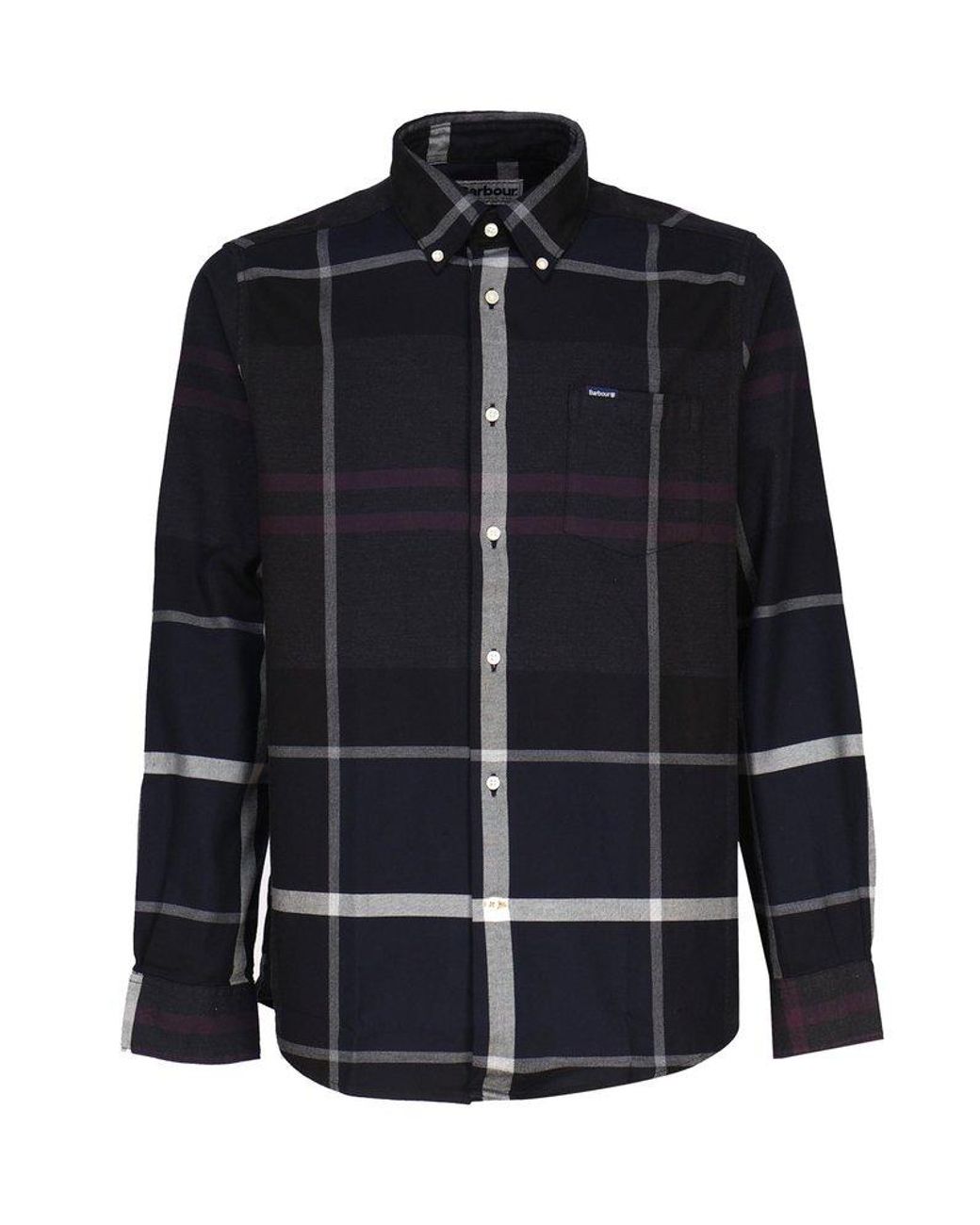 Barbour dunoon sale shirt graphite