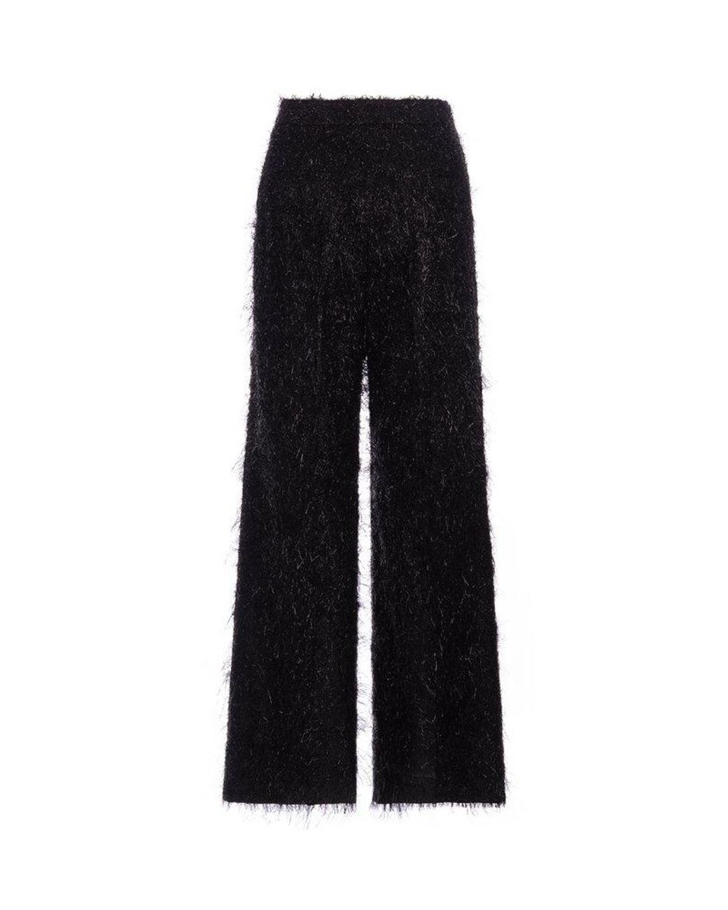 パンツ Fabiana Filippi Black Wide Leg Pants With Relaxed Fit And Fabiana Filippi Relaxed Fit Wide Leg Pants Black